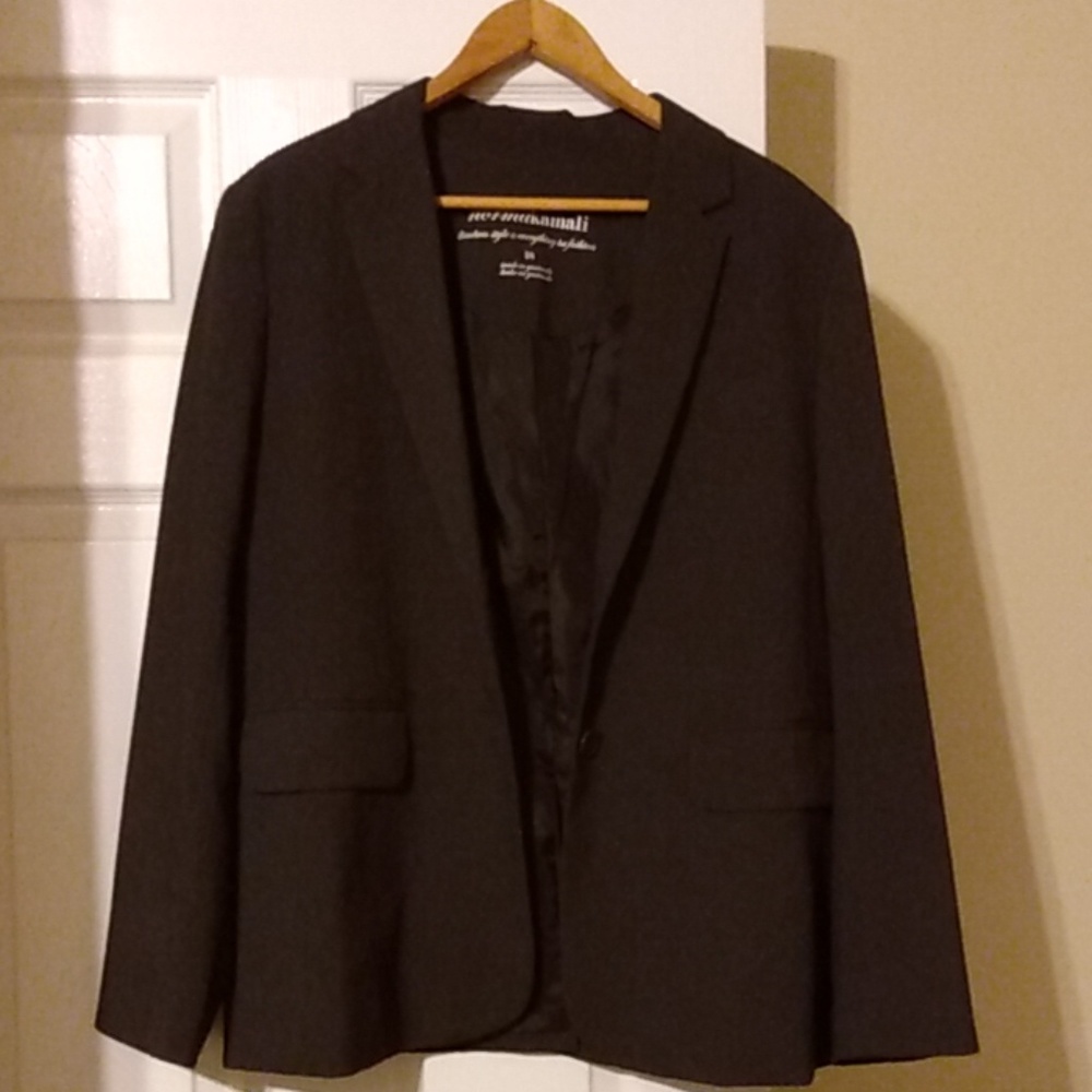 Norma Kamali Gray Blazer Size 18